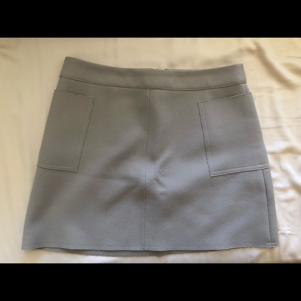 topshop skirt in pale blue.size 6